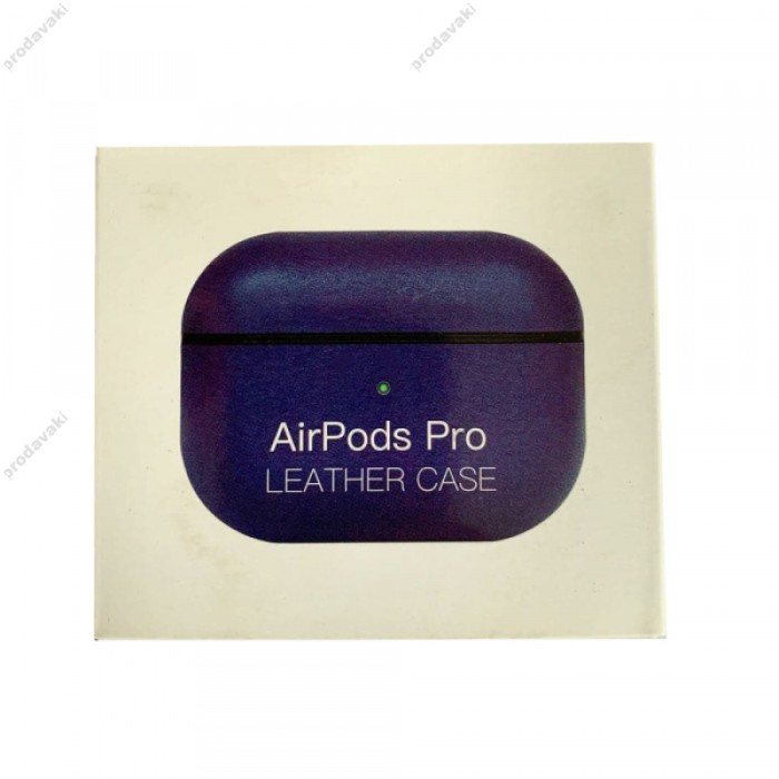 Чохол для AirPods PRO LEATHER CASE Blue