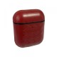 Чохол для AirPods 1/2 SHEEP LEATHER CASE WEAVING Red