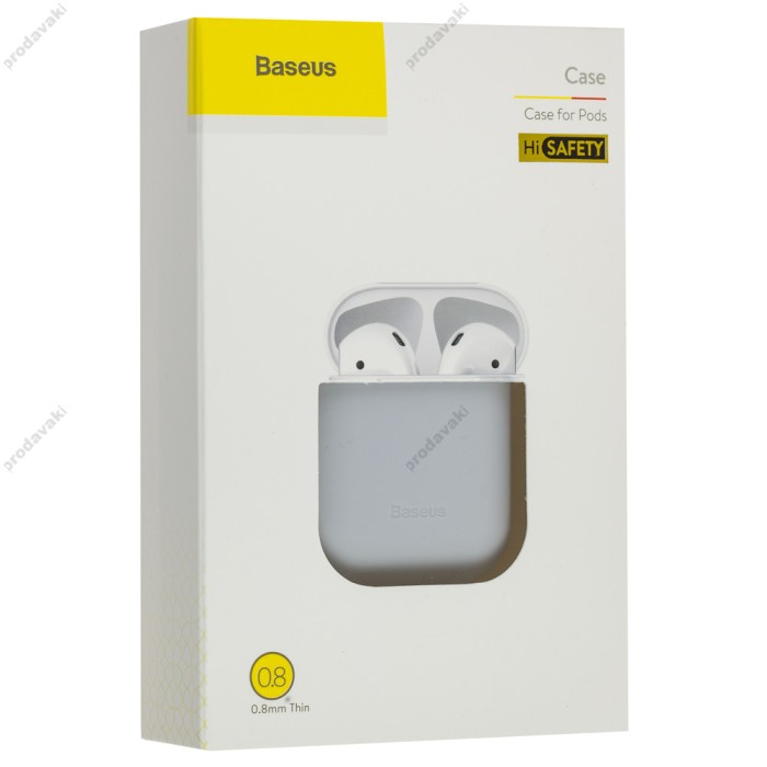 Чохол для Airpods Baseus silicone thin сірий