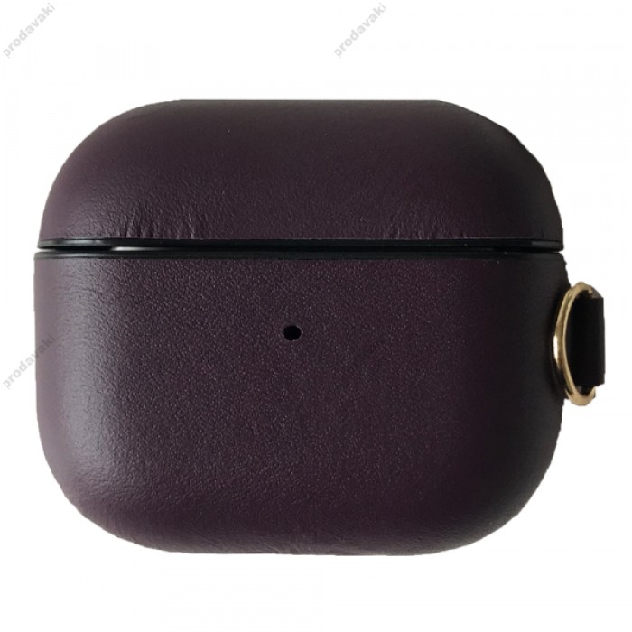 Чохол для AirPods 3 LEATHER CASE Dark cherry