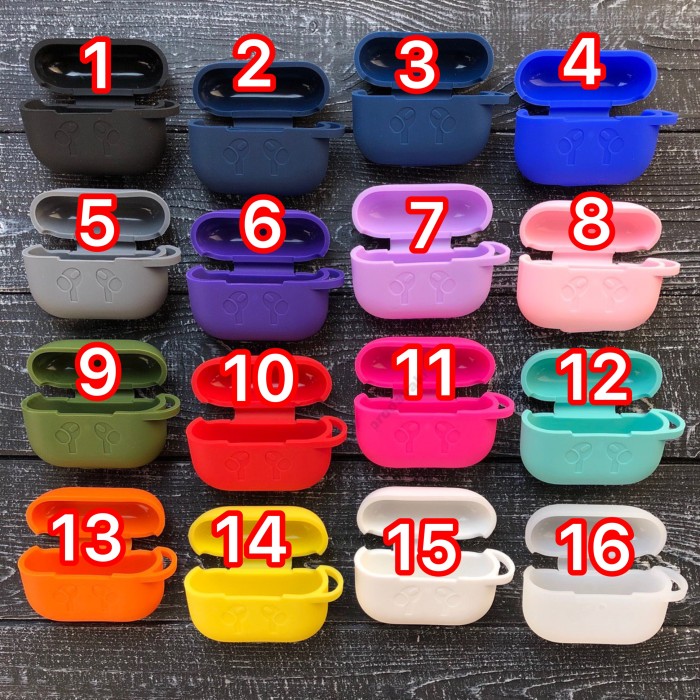 Чохол AirPods Pro Case силіконовий Slim (2в1) (+карабін) тех.пак