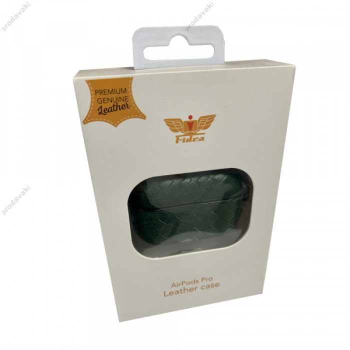Чохол для AirPods PRO SHEEP LEATHER CASE WEAVING Black