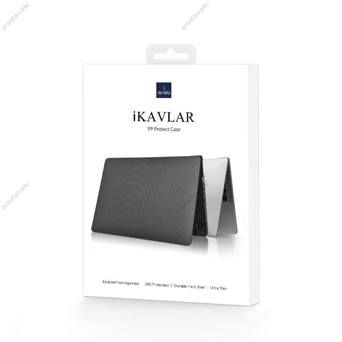Чохол WiWU iKavlar Shockproof Protective Case для Macbook New Pro 13" 2016-2022 M1,M2 Black