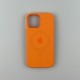 Чохол Silicone Case з MagSafe для iPhone 12 Pro Max Kumquat