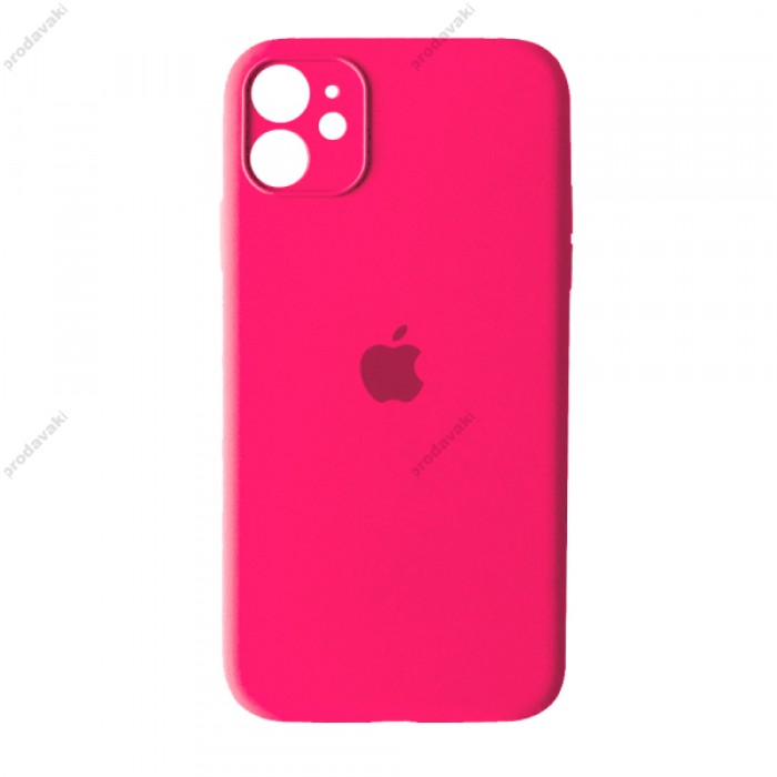 Чохол Silicone Case Full Camera для iPhone 12 mini hot pink