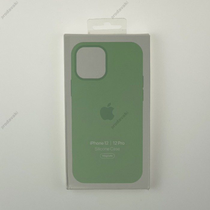 Чохол Silicone Case з MagSafe для iPhone 12 Pro Max Pistachio