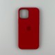 Чохол Silicone Case з MagSafe для iPhone 12 Pro Max Red
