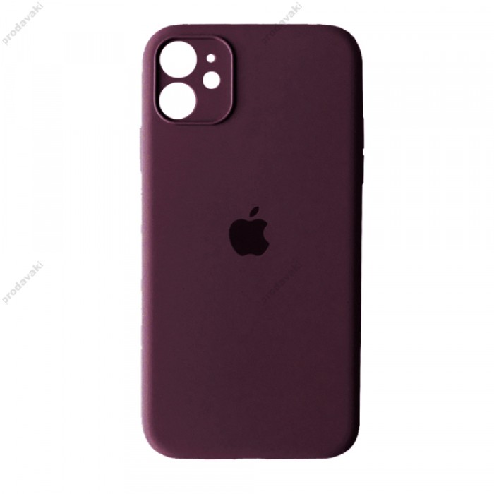 Чохол Silicone Case Full Camera для iPhone 12 mini plum