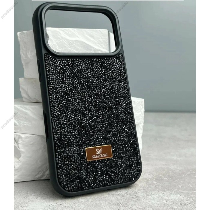 Чохол для iPhone 17 Pro xVibe Swarovski Case Black