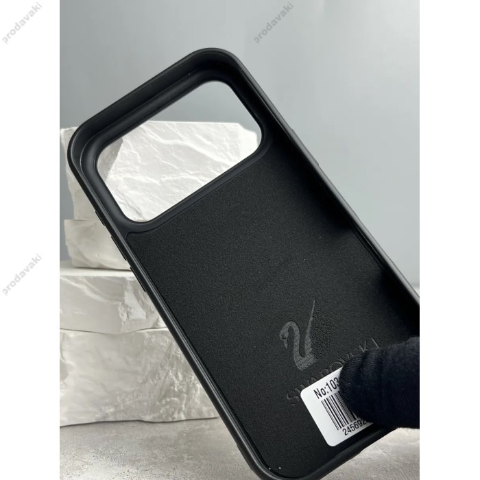 Чохол для iPhone 17 Pro xVibe Swarovski Case Black