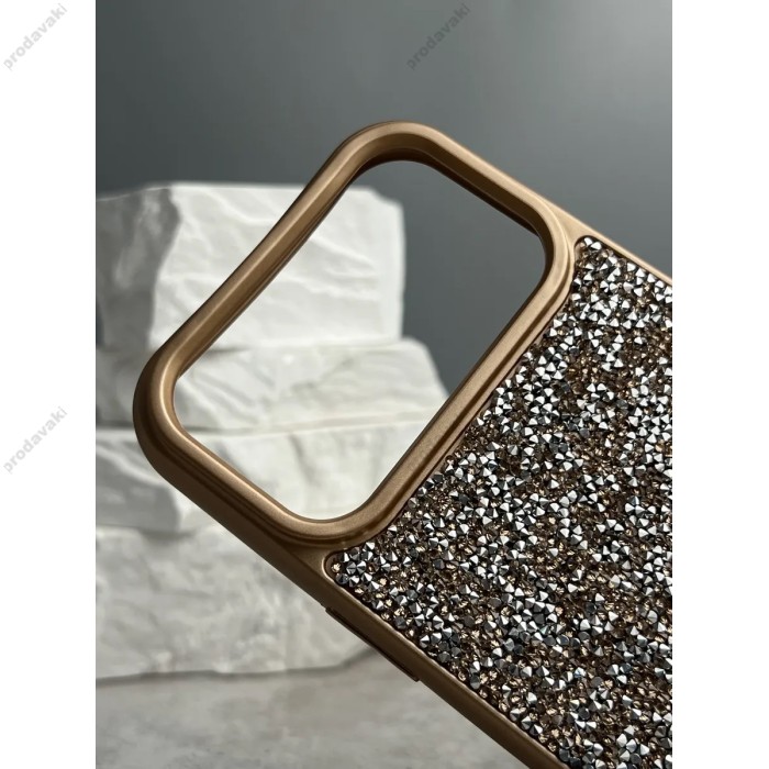 Чохол для iPhone 18 Pro Max xVibe Swarovski Case Desert Gold