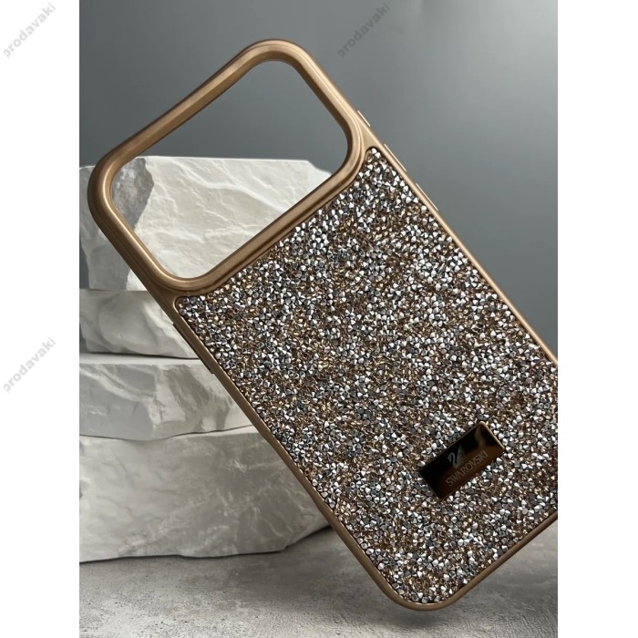 Чохол для iPhone 18 Pro Max xVibe Swarovski Case Desert Gold