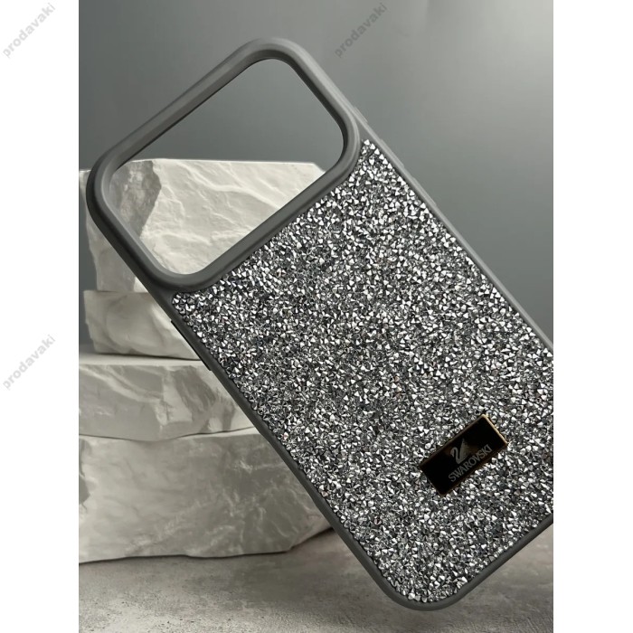 Чохол для iPhone 18 Pro xVibe Swarovski Case Silver