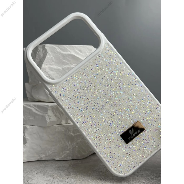 Чохол для iPhone 17 Pro Max xVibe Swarovski Case White