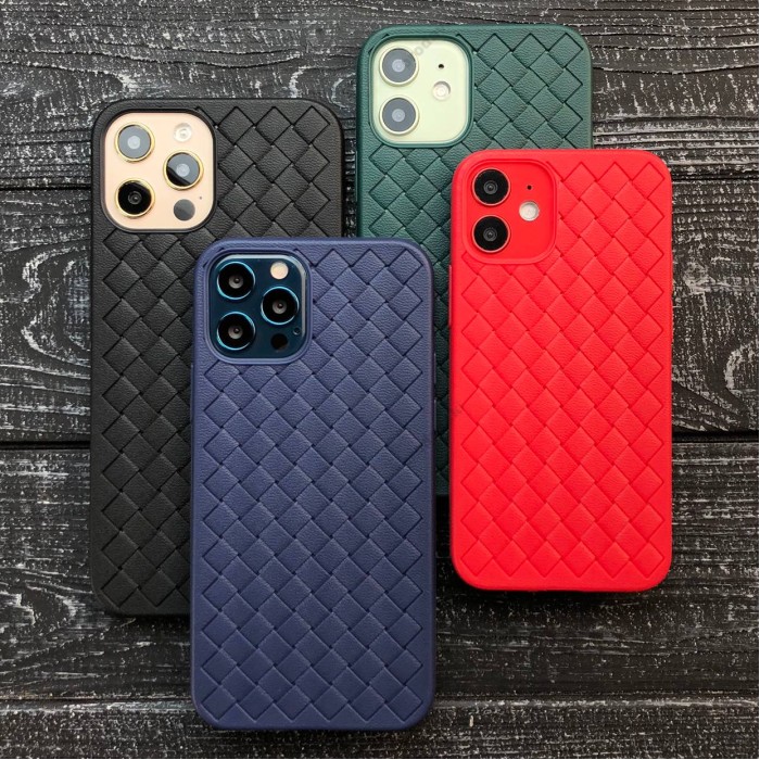 Чохол для iPhone 12 Pro Max Weaving case зелений