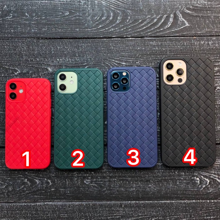 Чохол для iPhone 12 Pro Max Weaving case зелений