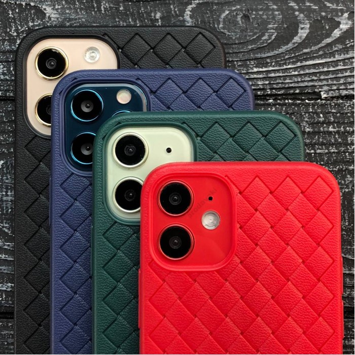 Чохол для iPhone 12 Pro Max Weaving case зелений