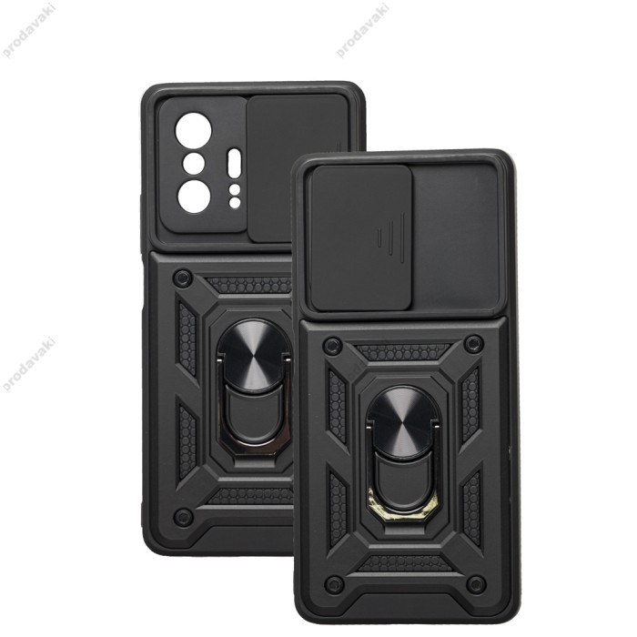 Чохол для Xiaomi 11T Serge Ring Armor ударостійкий чорний