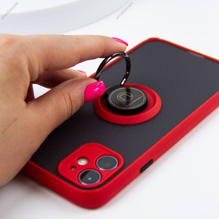 Чохол для Xiaomi Redmi Note 12S LikGus Edging Ring чорний