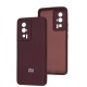 Чохол для Xiaomi Poco F5 Pro / Redmi K60 Full camera бордовий / marsala