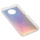 Чохол для Xiaomi Redmi Note 9T Marble блискітки золотистий