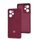 Чохол Xiaomi Poco X5 Pro Silicone Full camera бордовий / marsala