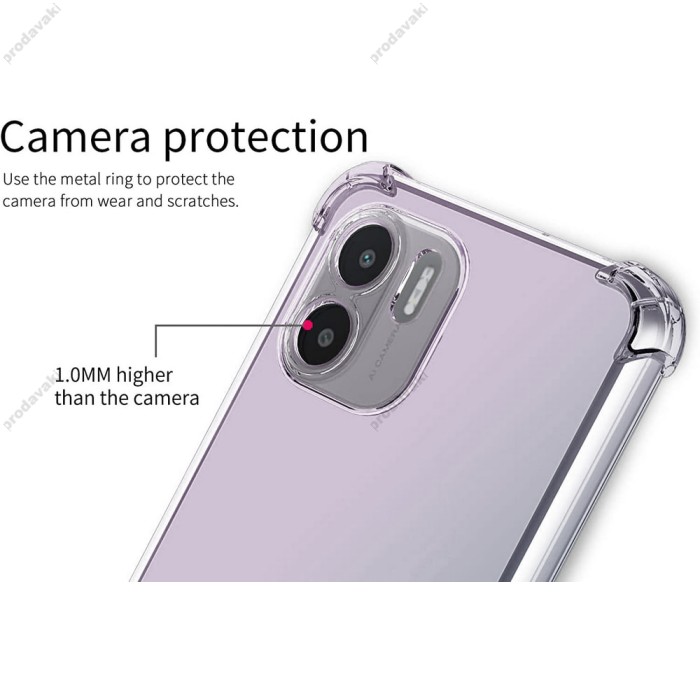 Чохол для Xiaomi Redmi A1 WXD Full camera ударопрочний прозорий