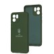 Чохол для Xiaomi Redmi A1/A2 Full Premium Тризуб зелений / dark green