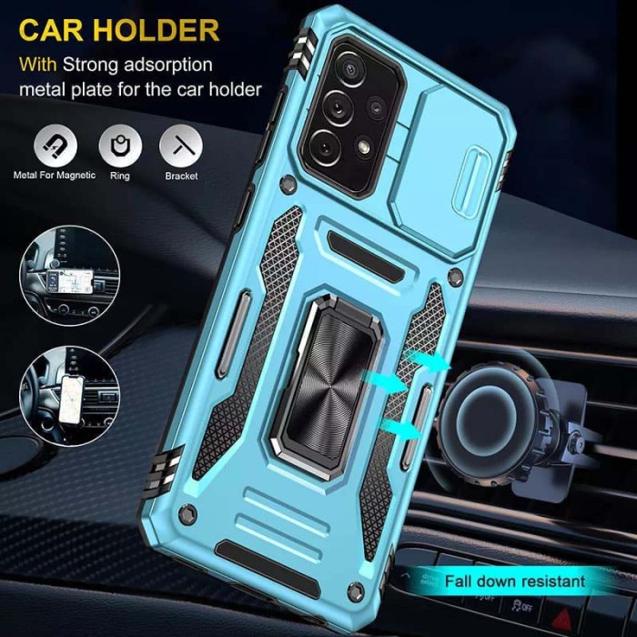Чохол для Xiaomi Redmi 10C Camshield Army Ring зелений / light green