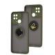 Чохол для Xiaomi Redmi 10C LikGus Edging Ring хакі