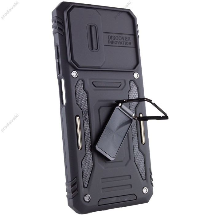 Чохол для Xiaomi Redmi 10 Camshield Army Ring чорний