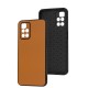 Чохол для Xiaomi Redmi 10 Classic leather case orange