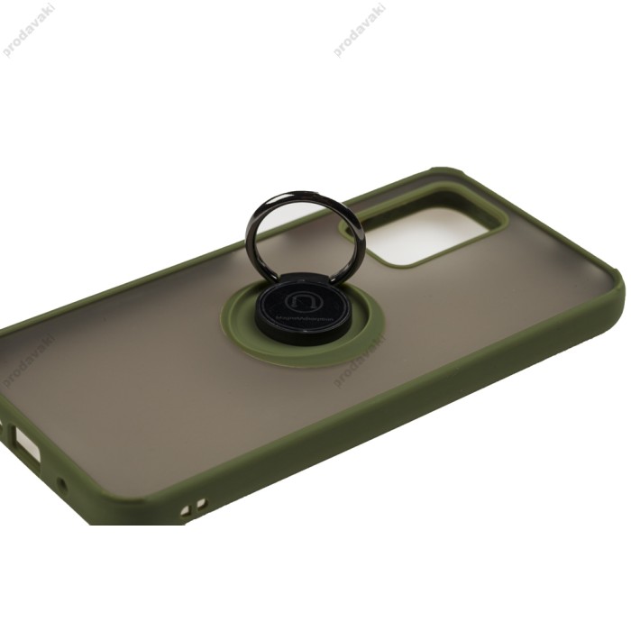 Чохол для Xiaomi Redmi 10 LikGus Edging Ring зелений (хакі)