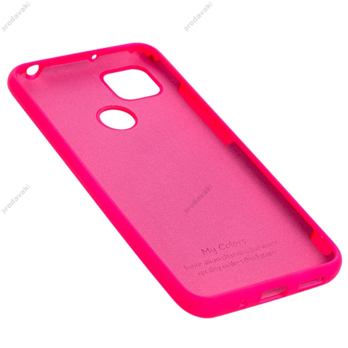 Чохол Xiaomi Redmi 9C / 10A Silicone Full рожевий / barbie pink