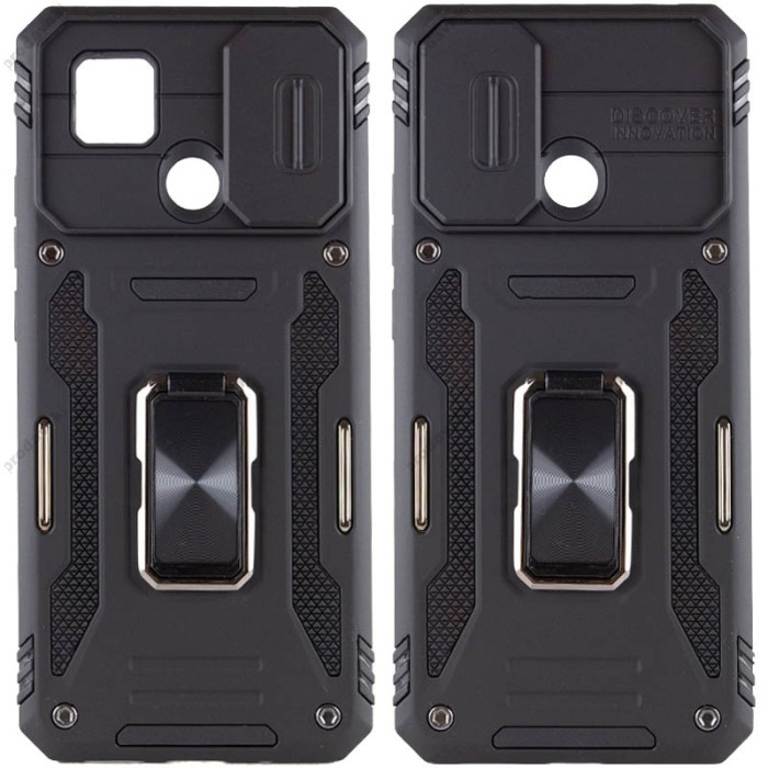 Чохол для Xiaomi Redmi 9C/10A Camshield Army Ring чорний