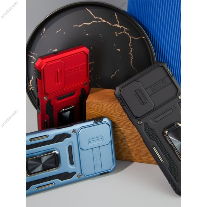 Чохол для Xiaomi Redmi 9C / 10A Camshield Army Ring синій / navy