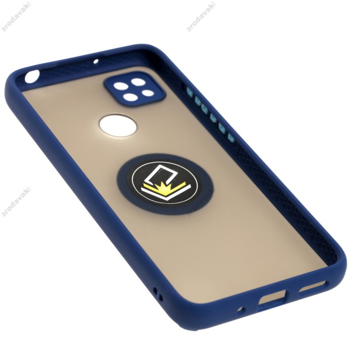 Чохол для Xiaomi Redmi 9C/10A LikGus Edging Ring синій