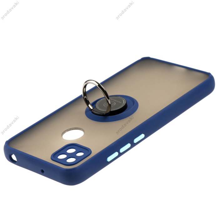 Чохол для Xiaomi Redmi 9C/10A LikGus Edging Ring синій