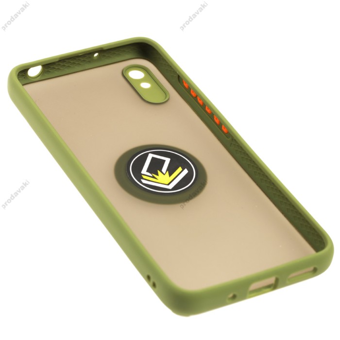 Чохол для Xiaomi Redmi 9A LikGus Edging Ring хакі