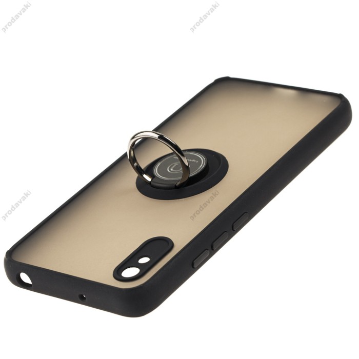 Чохол для Xiaomi Redmi 9A LikGus Edging Ring чорний