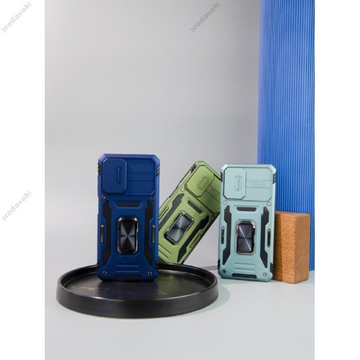 Чохол для Xiaomi Redmi 9A Camshield Army Ring чорний