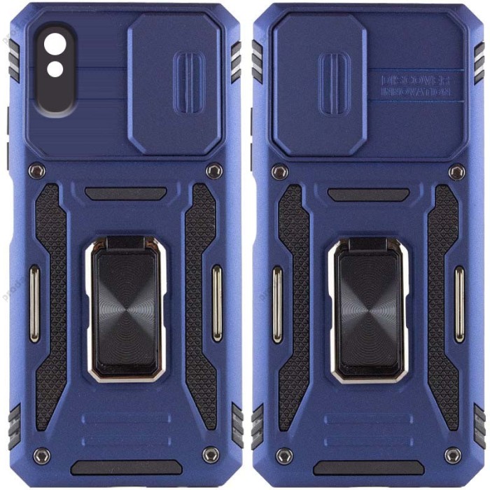 Чохол для Xiaomi Redmi 9A Camshield Army Ring синій / navy