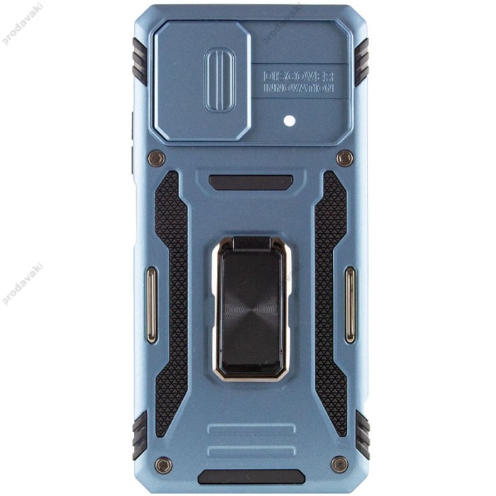 Чохол для Xiaomi Redmi 9A Camshield Army Ring блакитний / light blue