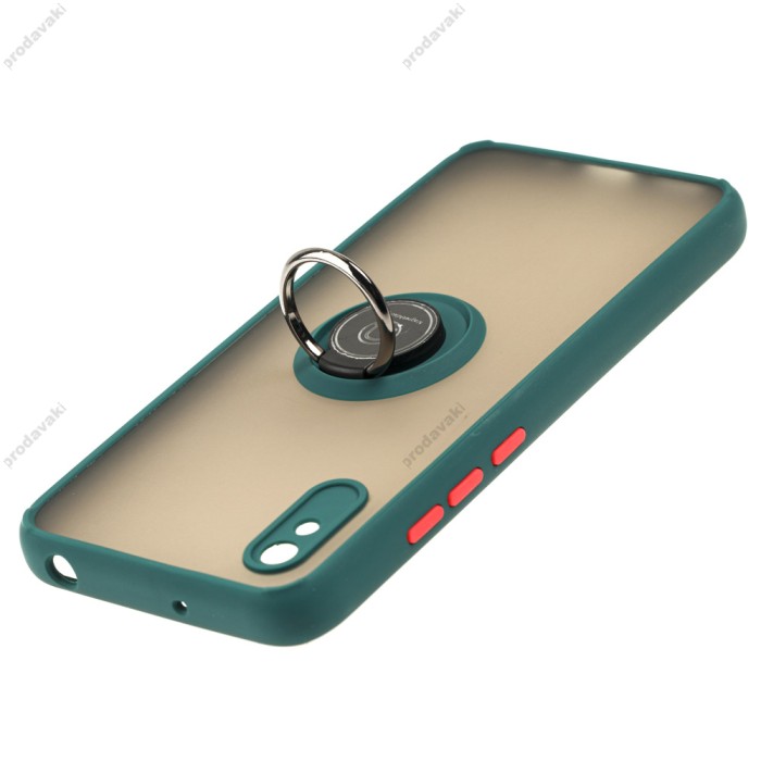 Чохол для Xiaomi Redmi 9A LikGus Edging Ring оливковий