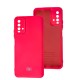 Чохол Xiaomi Redmi 9T Silicone Full camera рожевий / barbie pink