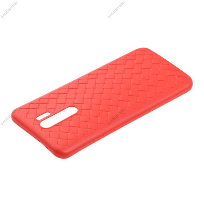 Чохол для Xiaomi Redmi 9 Weaving case червоний