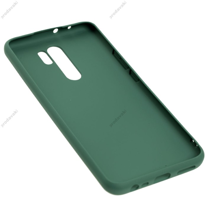 Чохол для Xiaomi Redmi 9 Leather cover зелений