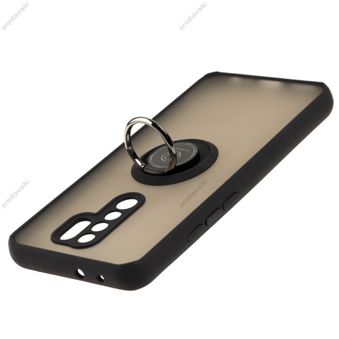 Чохол для Xiaomi Redmi 9 LikGus Edging Ring чорний
