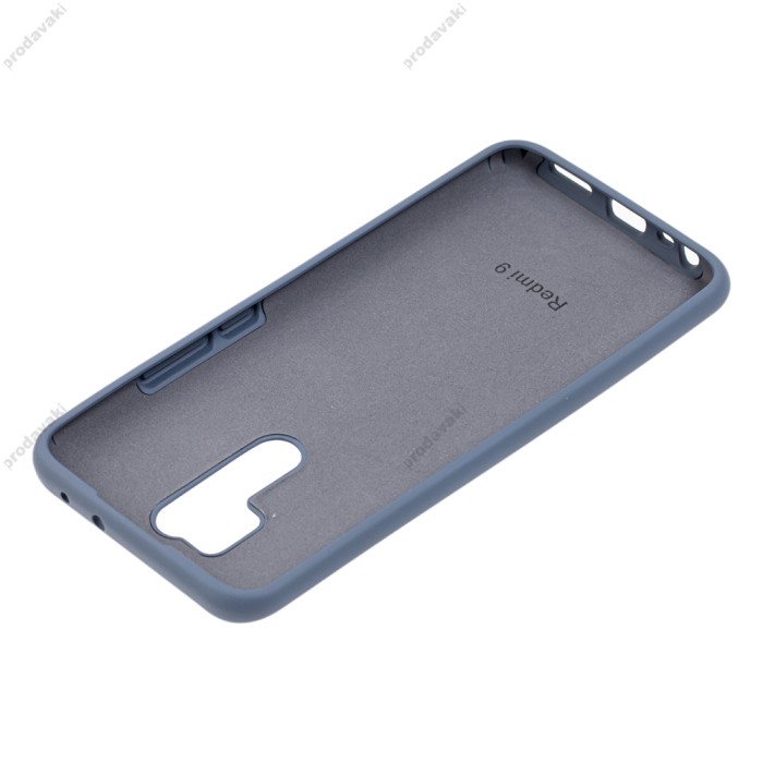 Чохол для Xiaomi Redmi 9 Silicone Full сірий / lavender gray