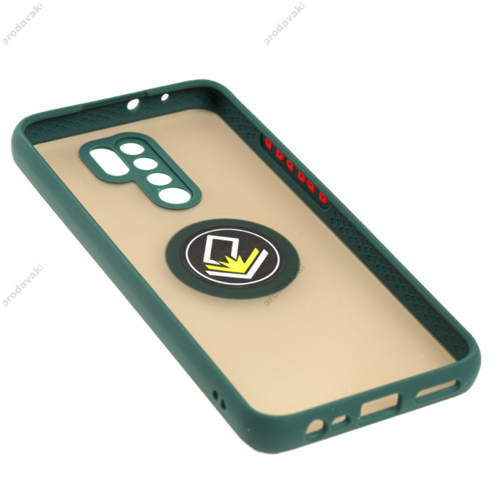 Чохол для Xiaomi Redmi 9 LikGus Edging Ring оливковий
